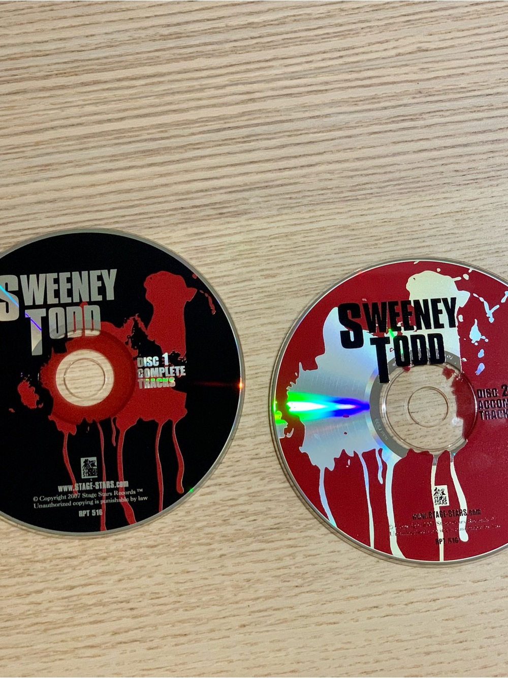 Sweeney Todd Accompaniment CD 2 Disc set - Picture 4 of 4